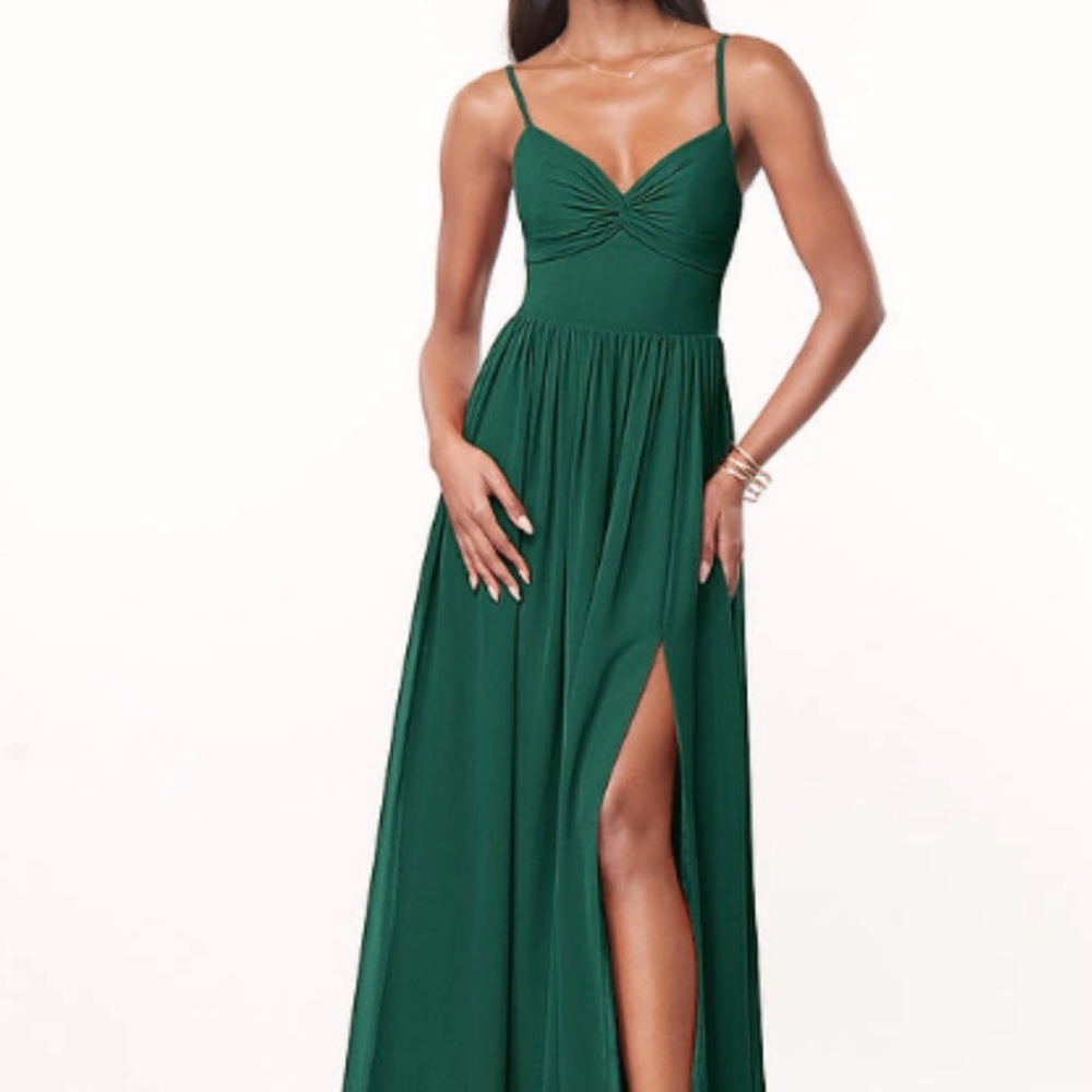 Azazie Green Wedding Dress
